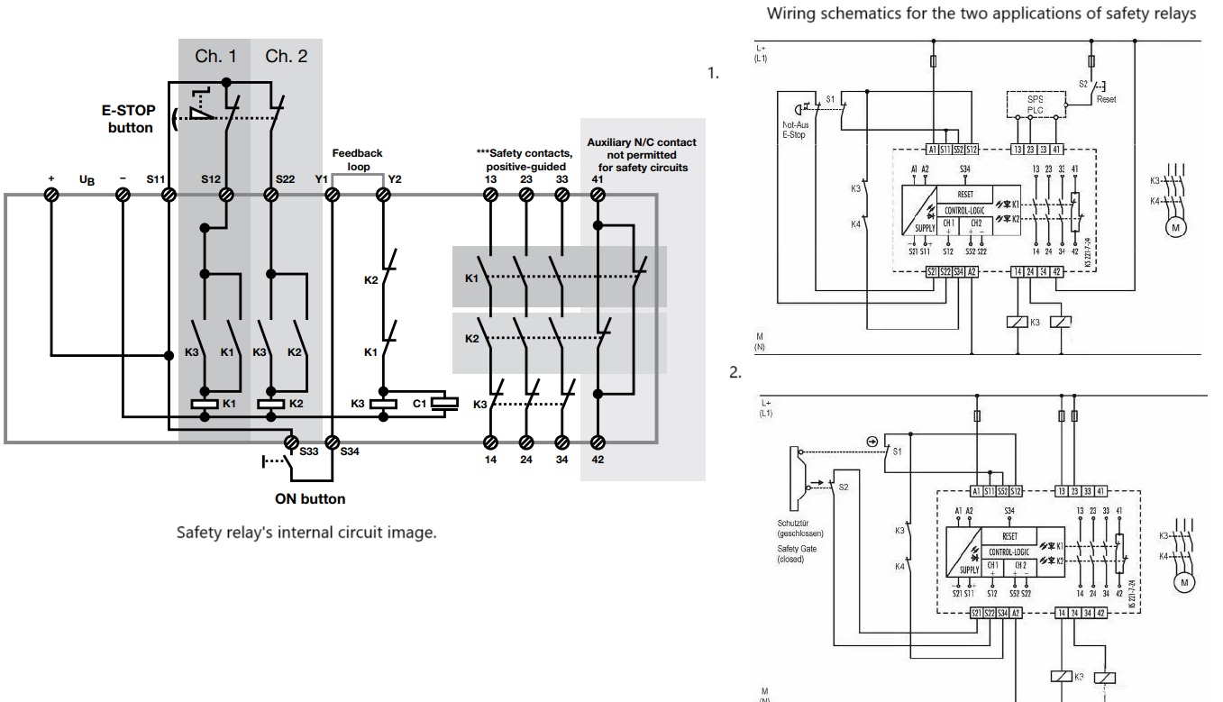 Safety Relay Wiring Diagram