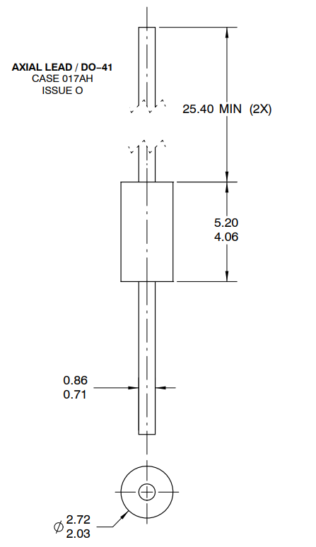 1N4732A Mechanical Dimension