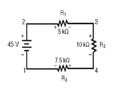 Kirchhoff’s Voltage Law in a Series Circuit