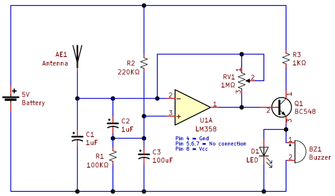 BC548 Transistor Working in Circuit