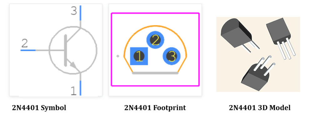 2N4401 Transistor CAD Models