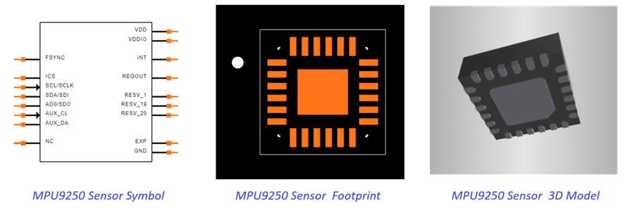 MPU9250 Sensor CAD Models