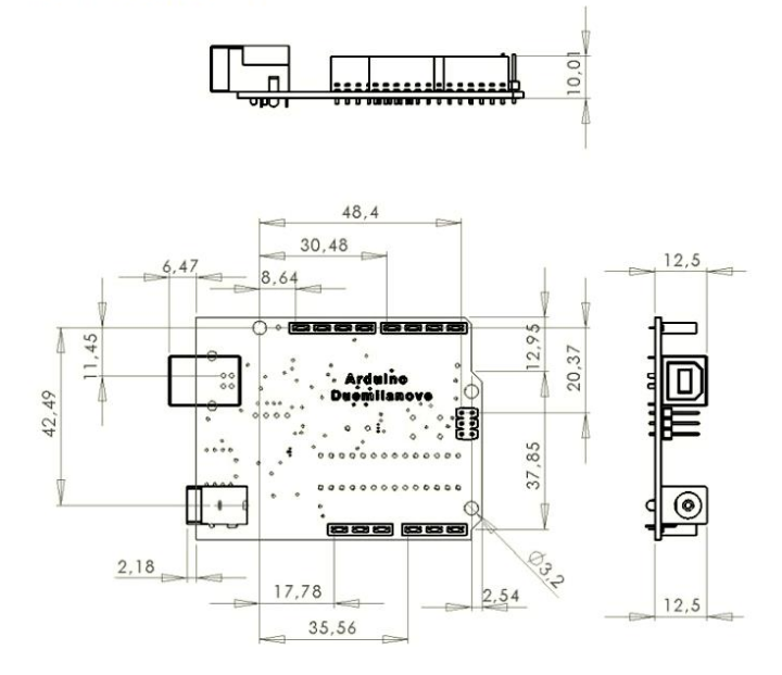 Figure 11. 2D Model and Dimensions