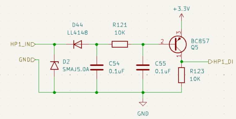 LL4148 as a Signal Conditioning and Protection Diode (Input Circuit)