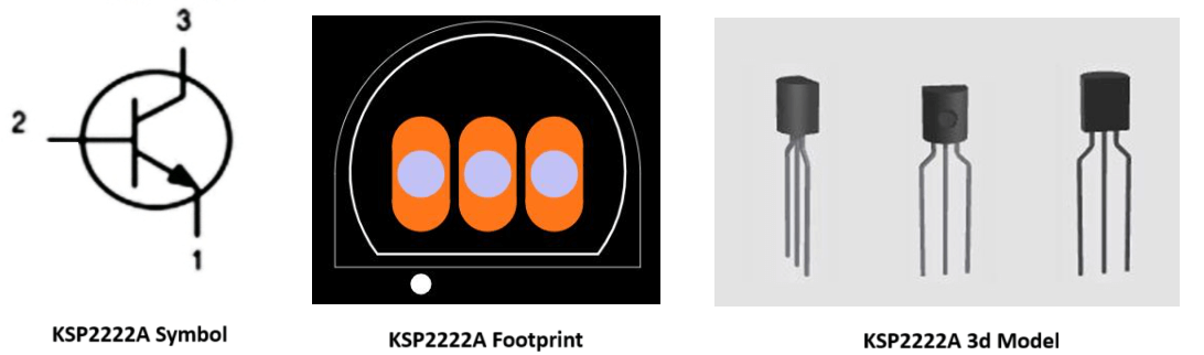 KSP2222A Transistor CAD Models