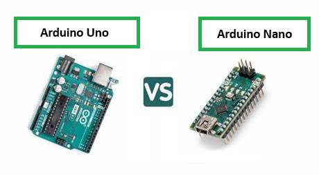 Figure 10. Arduino Uno vs. Arduino Nano