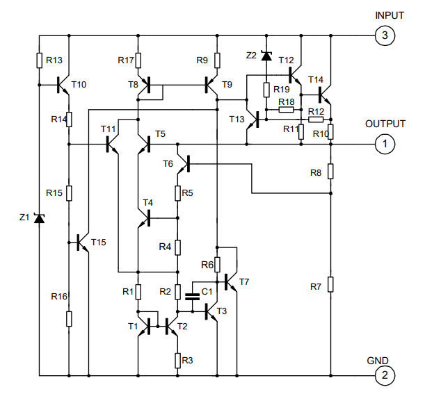 78L05 Functional Block Diagram