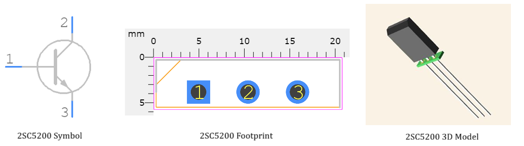 2SC5200 Transistor CAD Models
