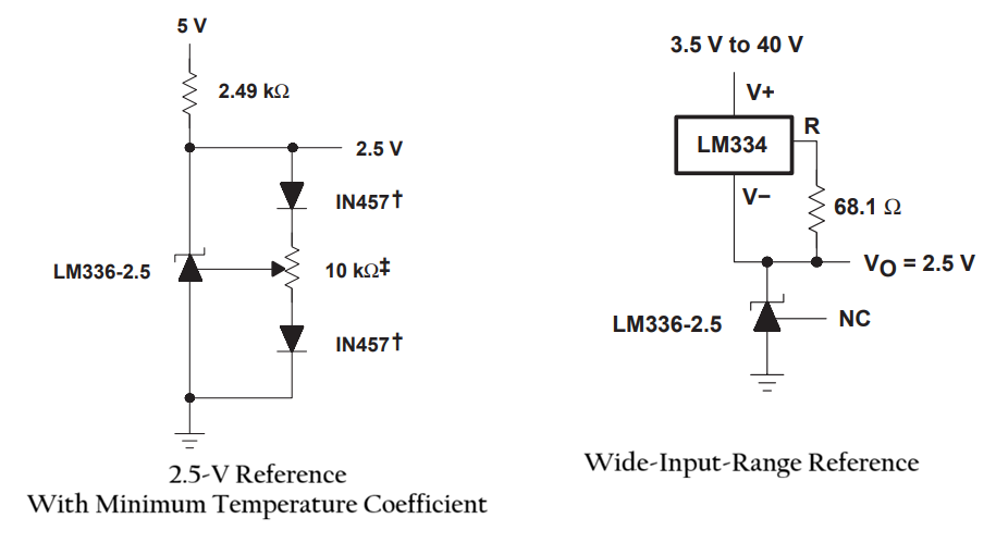 LM336-2.5 Diode Working in Circuit