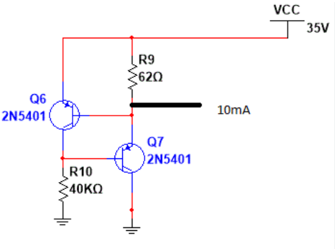 2N5401 as a Constant Current Source Circuit