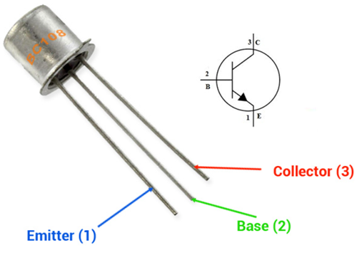 BC108 Transistor Pinout Configuration