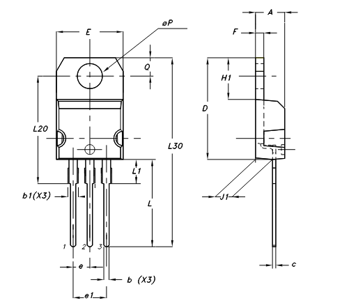 L7805CV Packaging dimension