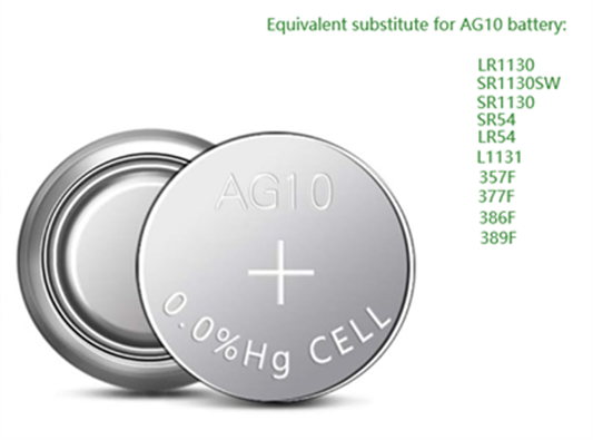 AG10 Battery Equivalent Models