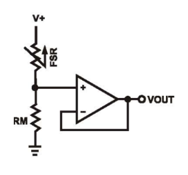 FSR400 Force Sensor Schematic Diagram