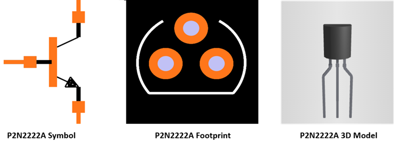 P2N2222A Transistor CAD Models