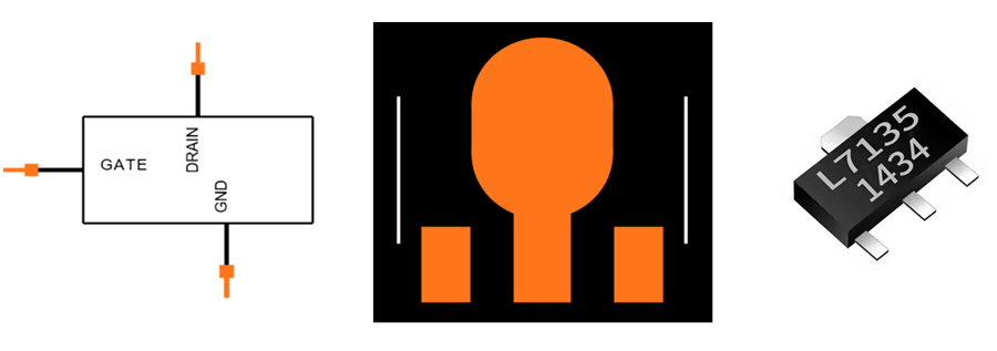 AMC7135 Symbol             AMC7135 Footprint              AMC7135 3D Model