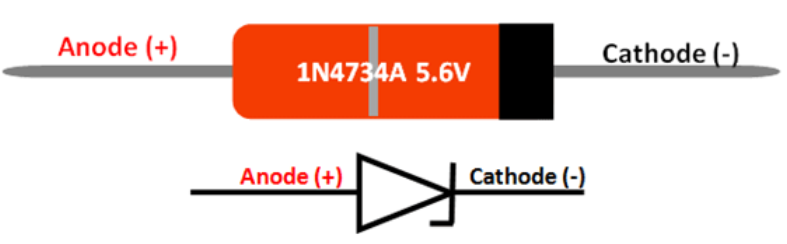 1N4734A Pinout Details