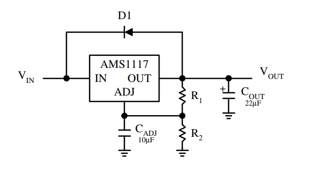AMS1117 LDO Regulator Working in Circuit